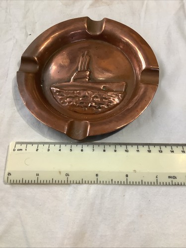 Ww1 copper submarine - copper, ashtray