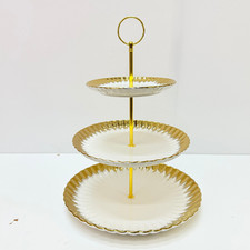 3-Tier Cup Cake Stand Gold
