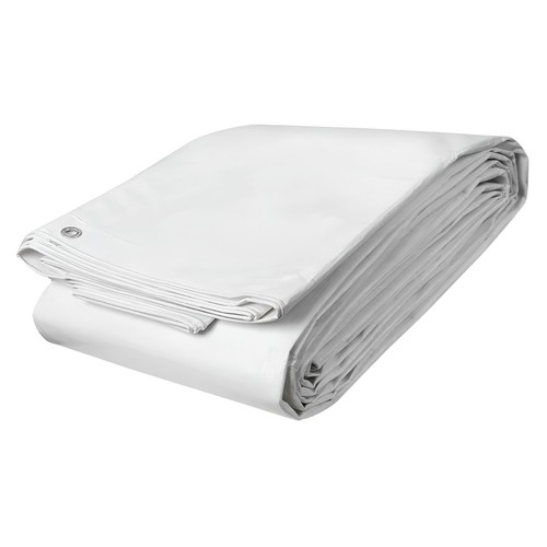 Heavy duty white - white, tarpaulin