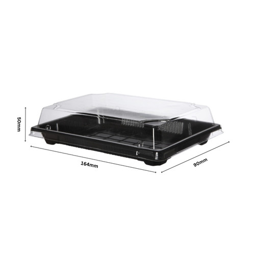 50pcs 164x90x50mm black sushi - 50pcs,