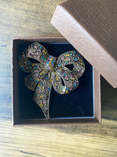 Multicolour crystal butterfly - multicolour,