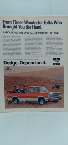 Dodge pickup trucks - , 1972