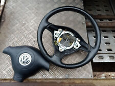 VW MK4 GOLF V6 4 MOTION GENUINE LEATHER STEERING WHEEL BORA 1J0419081AE