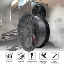 Industrial Ventilation Extractor Axial Exhaust Commercial Air Blower Fan Garage