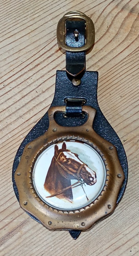 Horse brass with ceramic - ,