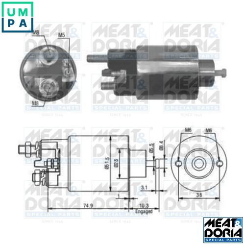 Solenoid switch starter 46029 - switch,