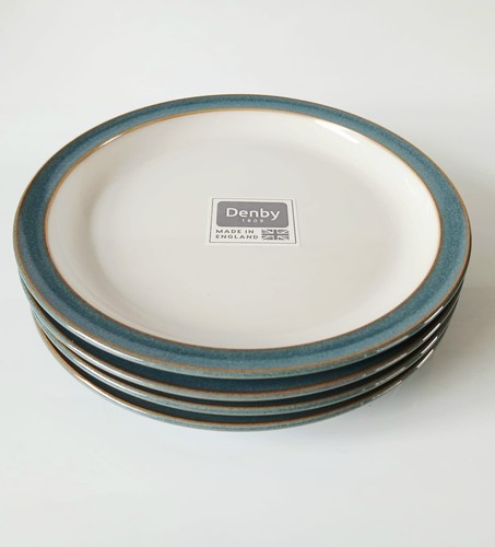 Denby azure tea plates - denby,