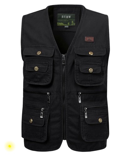 Mens fishing waistcoat - fishing, multi