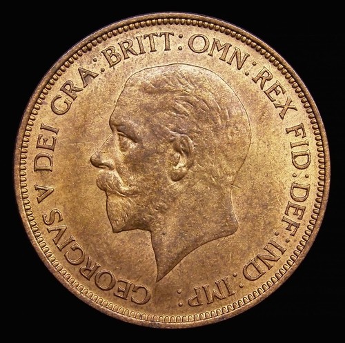 Penny 1936 unc with - penny, lustre