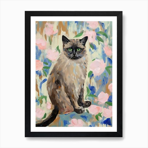 Himalayan cat painting - a,