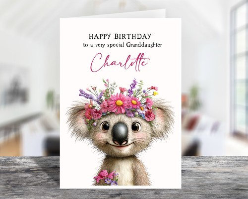 Personalised cute koala - personalised, bear