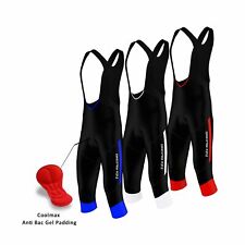 FDX Mens Cycling 3/4 Bib Tights Gel Padded cycling tights Bib Shorts Bike Pants