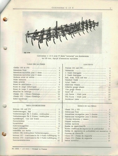 John deere cultivator c10e - john,