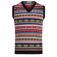 Mens Knitted Fairisle Tanktop