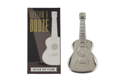Guitar hip flask stainless - guitar, •