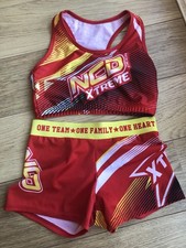 Cheerleader Outfit 2-piece (NCD) mainly red and yellow 