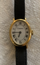 Vintage Catena Swiss Made Ladies 18K Gold Electroplated Mechanical Watch – Roman