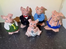 Wade Natwest Ceramic Piggy Bank Full Set