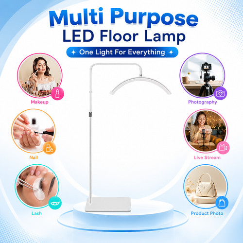 Half moon led floor - moon, fill