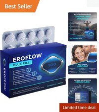 10 Blue Pills Men Performance 100Mg Natural Stamina Fast-Acting Long-Lasting