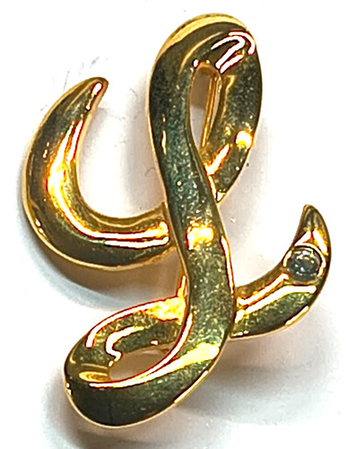 Vintage gold tone abstract - vintage,