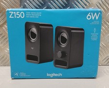 Logitech Z150 6W Stereo Speakers Midnight Black NEW & SEALED