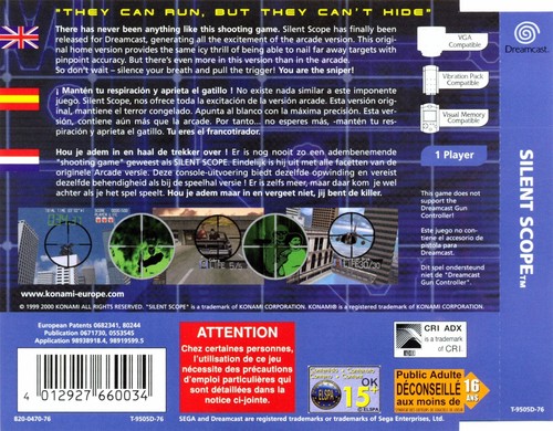 Silent scope dreamcast rear - scope,
