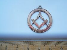 MASONIC ANTIQUE 1900s LARGE SIZE SOLID STAMPED 9CT GOLD  WATCH FOB / PENDANT.