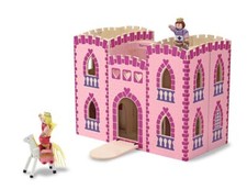 Melissa & Doug Fold & Go Princess Castle with Accessories Dolls House NEW