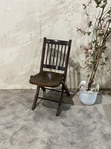 Antique art deco folding chair - antique,