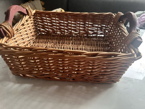 Vintage rectangular wicker - vintage,