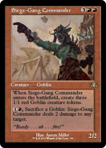 Siege gang commander - commander, (retro