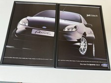 Framed Original 2001 Ford Puma Black Magazine Advert Poster Man Cave Wall Art