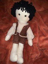 Handmade Vintage OOAK Waldorf Plush Boy Rag Doll Soft Toy With Clothes 209