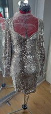 Drag Queen Silver Sequin Party