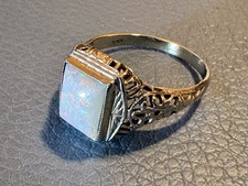Antique 1920s Natural OPAL 14k