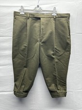 Glengarnock of Scotland Men Green Moleskin Shooting Breeks Size 42 Game Hunting