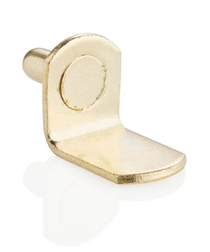 Polished brass shelves support - brass,
