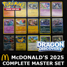 Pokémon McDonalds 2025 Dragon Discovery M24EN TCG - Complete Master Set + BONUS