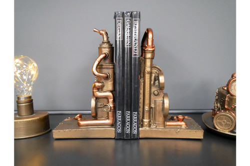 Set gold bronze steampunk - gold, book