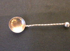 Solid Silver Condiment Spoon