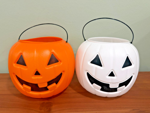 Halloween pumpkin treat pail - halloween,