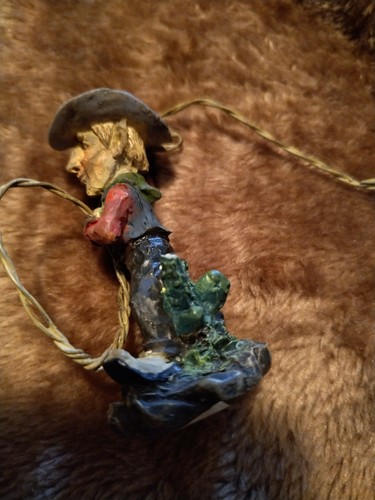 Vintage cowboy with lasso - with,