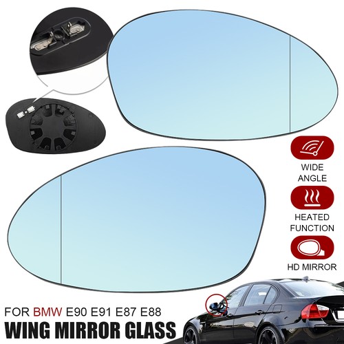 Blue heated wing mirror - 2x,