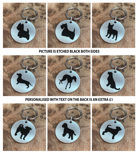 Dog breed keyring keychain - breed,