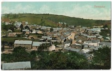 Bampton houses etc postcard Devon