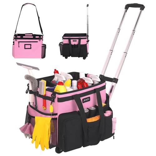 Large rolling cleaning caddy - large,