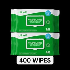 2x 200 WIPES CLINELL -