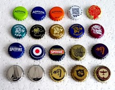 20 Beer Bottle Tops UK & European Brewery Craft Ales I.P.A Lager Breweries