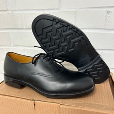 WOMENS PARADE SHOES - Size: 5.5 Large , Black Leather W/O toe cap ,British Army